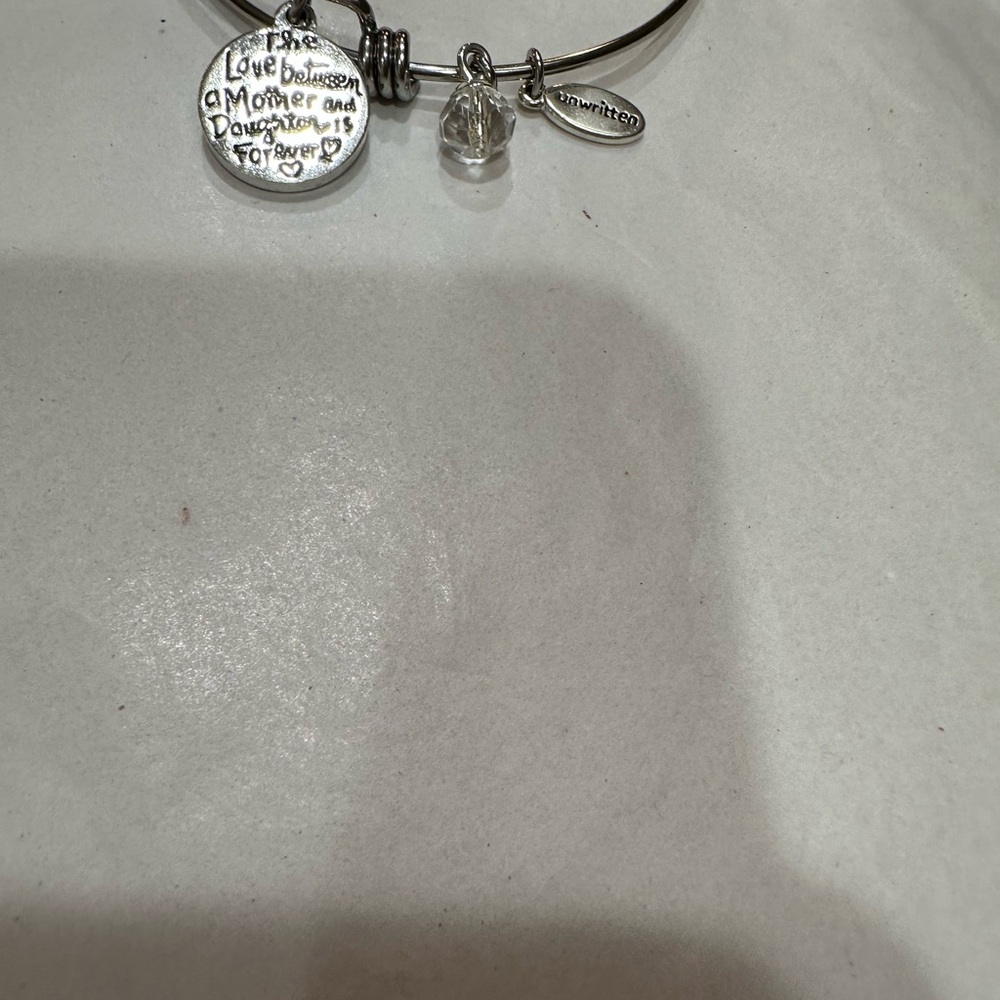 Alex and Ani Silver Mother-Daughter Charm Bracelet